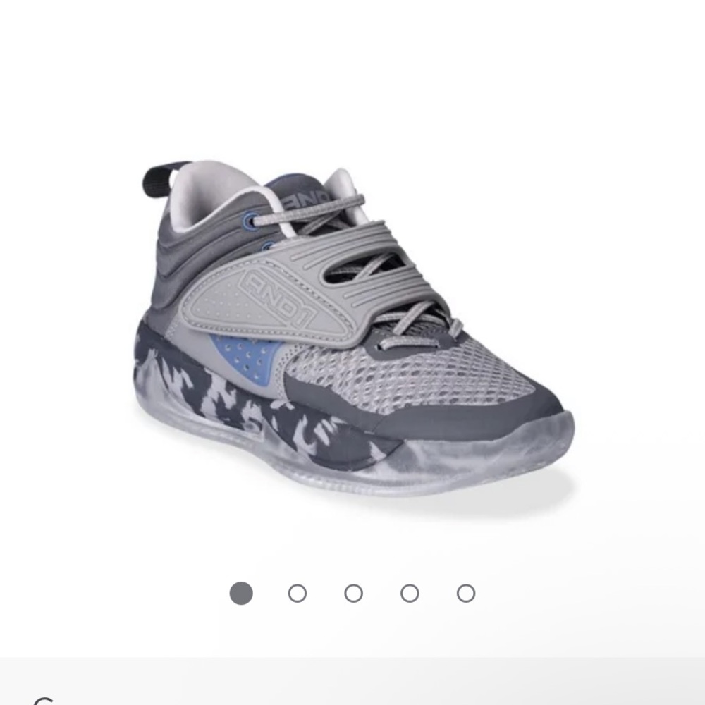 AND1 Kids Gray and Blue Sneakers